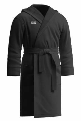 M0971 02 3 01W Bathrobe Cuddly, XS, Black