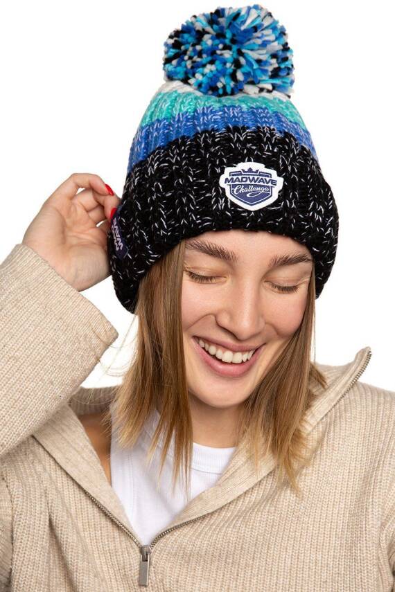 Mad Wave Bere Knit Beanie Pom-Pom - 3