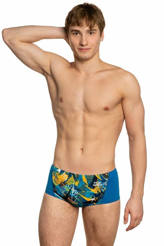 Mad Wave Erkek Mayo antichlor Race PBT H2, Mavi - 3