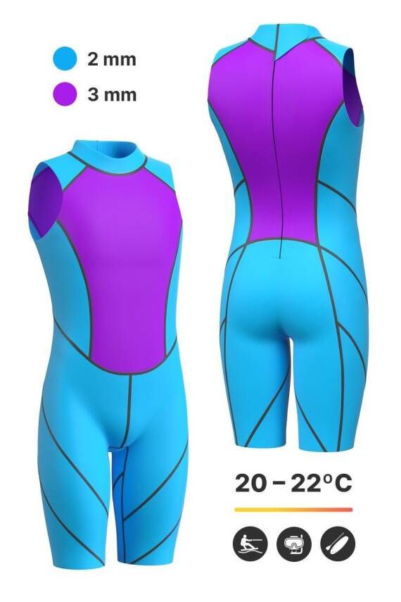 Mad Wave Erkek Wetsuit OPNWTR HYDROSTAR DSSS SLS M - 3