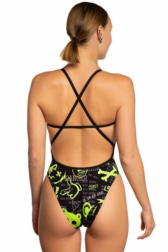 Mad Wave Kadın Mayo antichlor Tokio PBT H5, Yeşil - 3