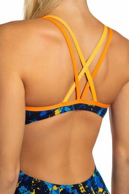 Mad Wave Kadın Mayo Crossback Mavi - 3