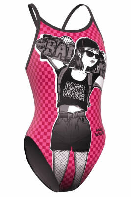 Mad Wave Kadın Mayosu Flare K6, Pembe