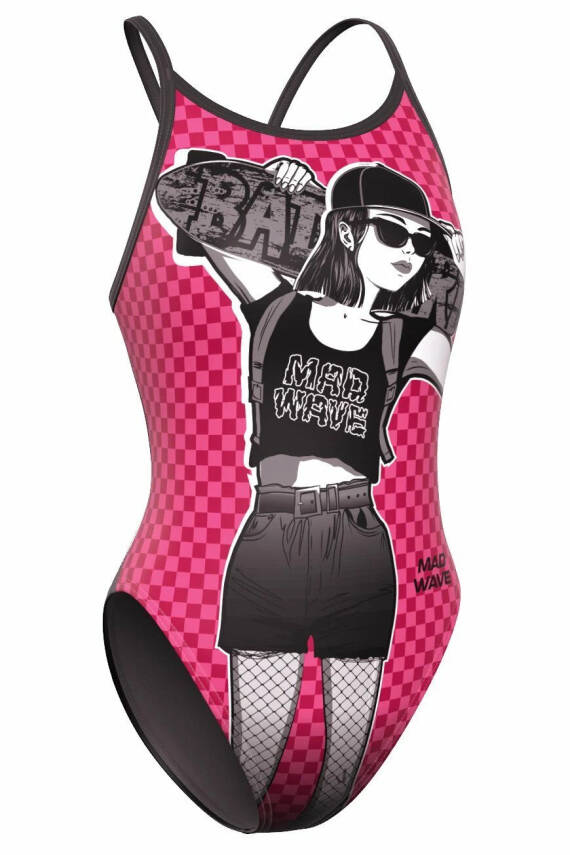 Mad Wave Kadın Mayosu Flare K6, Pembe - 1