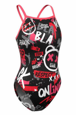 Mad Wave Kadın Mayosu Nera PBT H1, Siyah