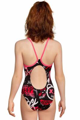 Mad Wave Kız Çocuk Mayosu antichlor Nera junior PB - 3