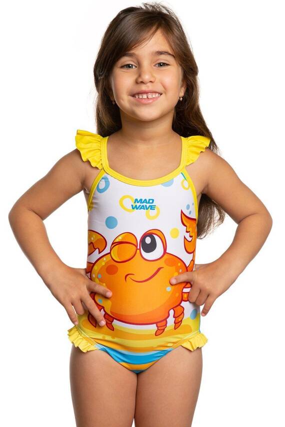 Mad Wave Kız Çocuk Mayosu Bella N2, Beyaz - 2