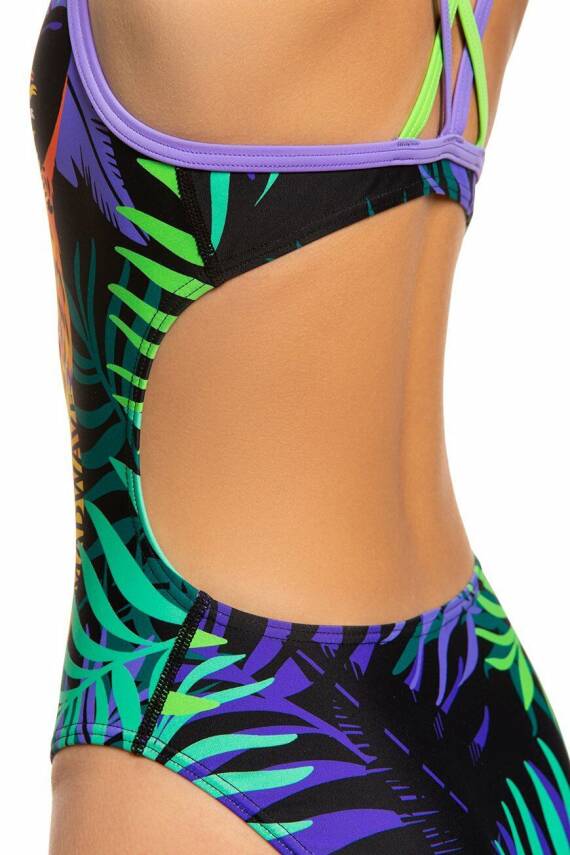 Mad Wave Kız Çocuk Mayosu Crossback junior Anti-ch - 4