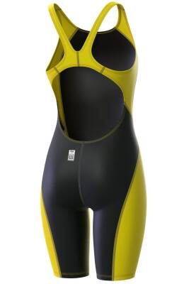 Mad Wave Revolution Kadın Yarış Mayosu Sarı Siyah - 2