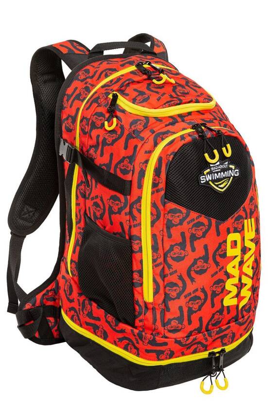 Mad Wave Sırt Çantası Lane Kırmızı Desenli 45LT - 1