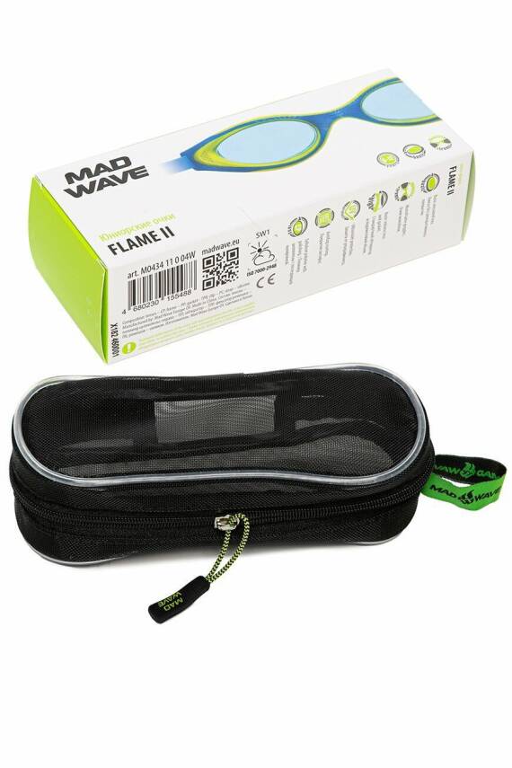 Mad Wave Yüzme Gözlüğü Flame II junior, One size, - 4