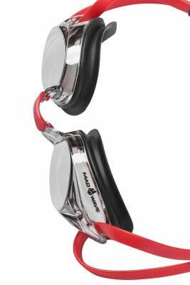 MadWave SPURT Aynalı Kırmızı Siyah Yüzme Gözlüğü - 2